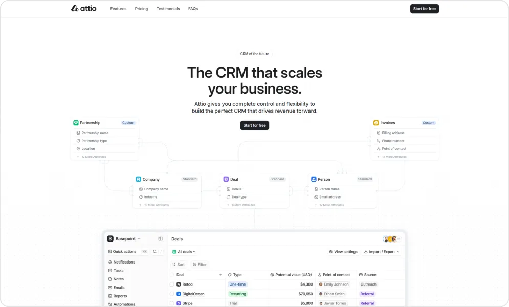 Attio Dashboard