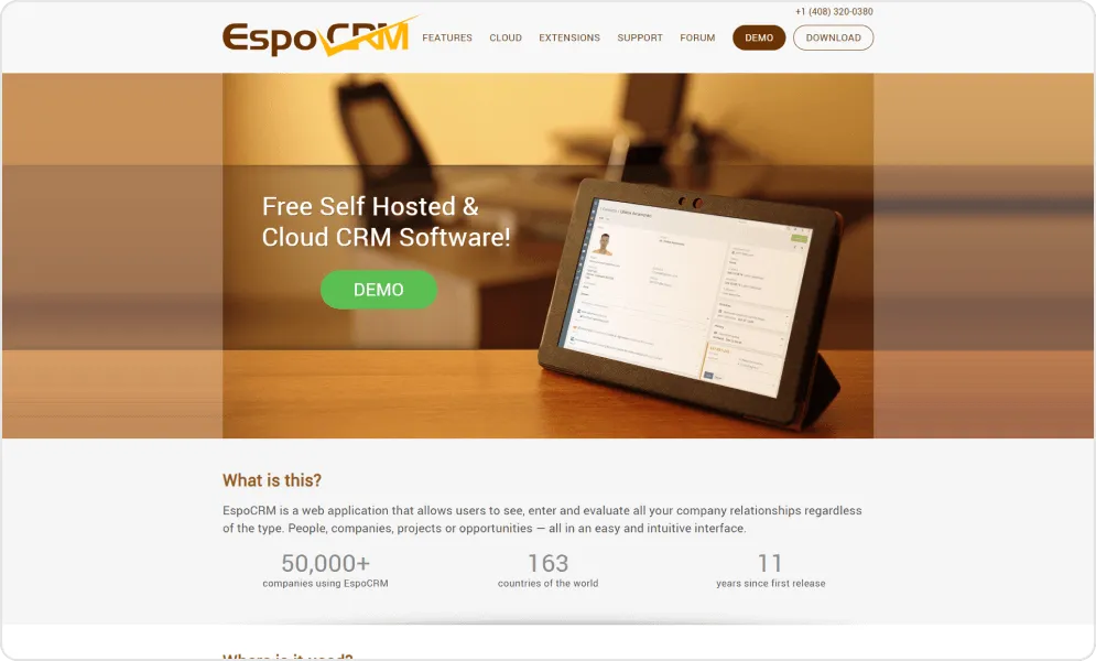 EspoCRM Dashboard