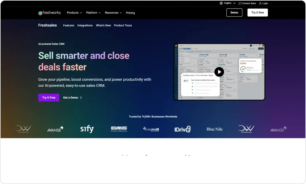 Freshsales Dashboard