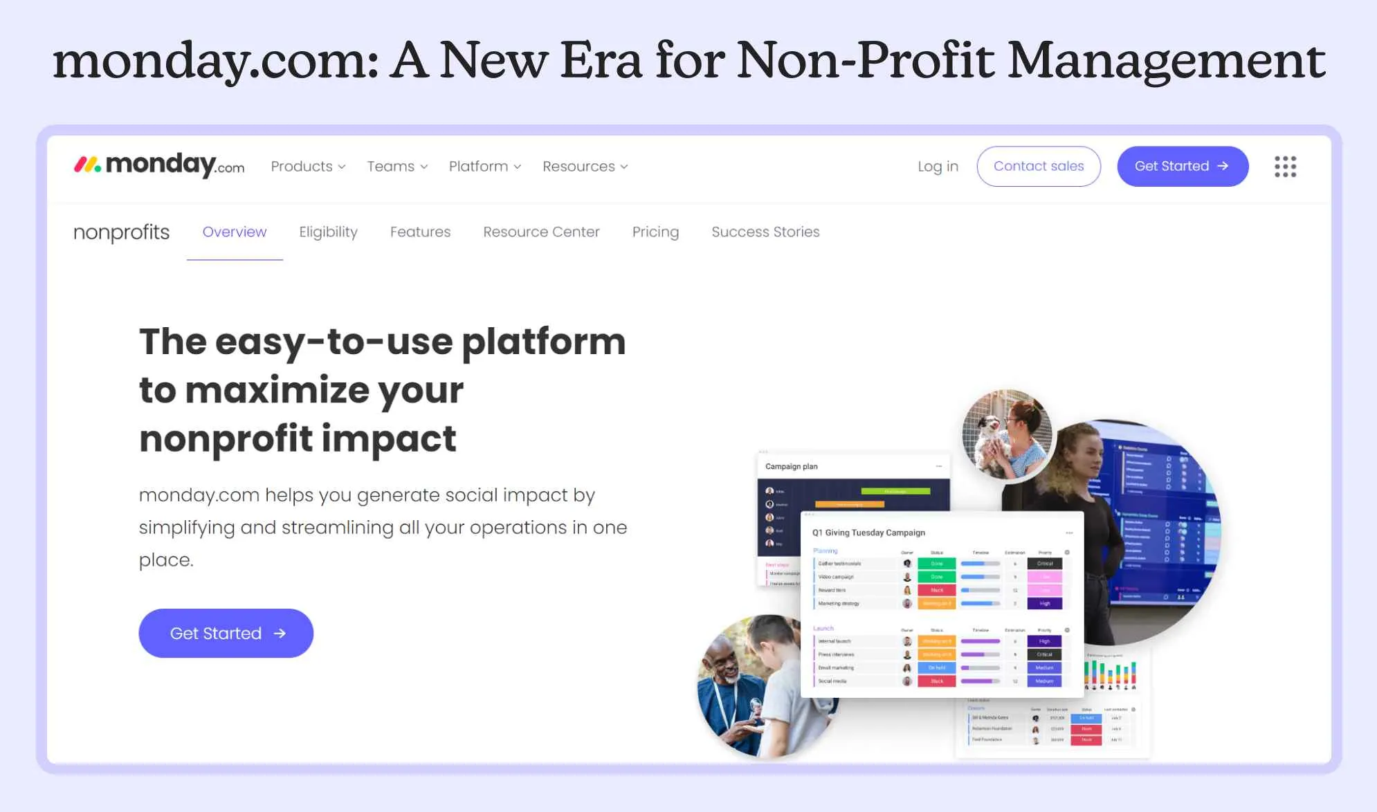 monday.com: A New Era for Non-Profit Management