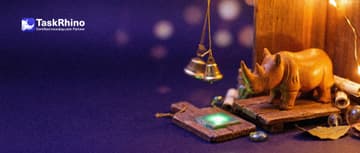 A small wooden rhino listens as a tile glows green on one board and a golden thread rings a small bell on another board.