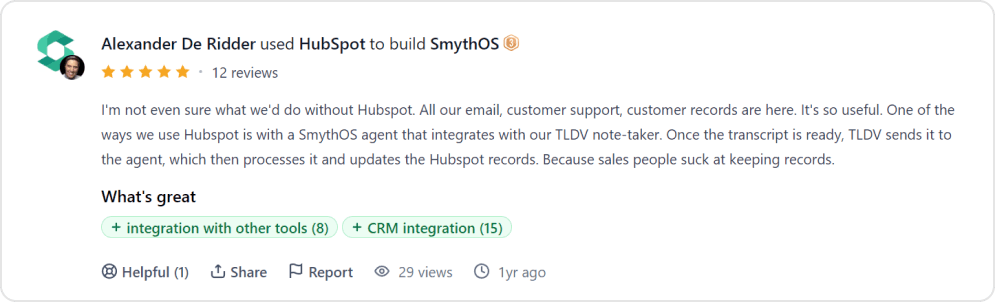 HubSpot - User perspective