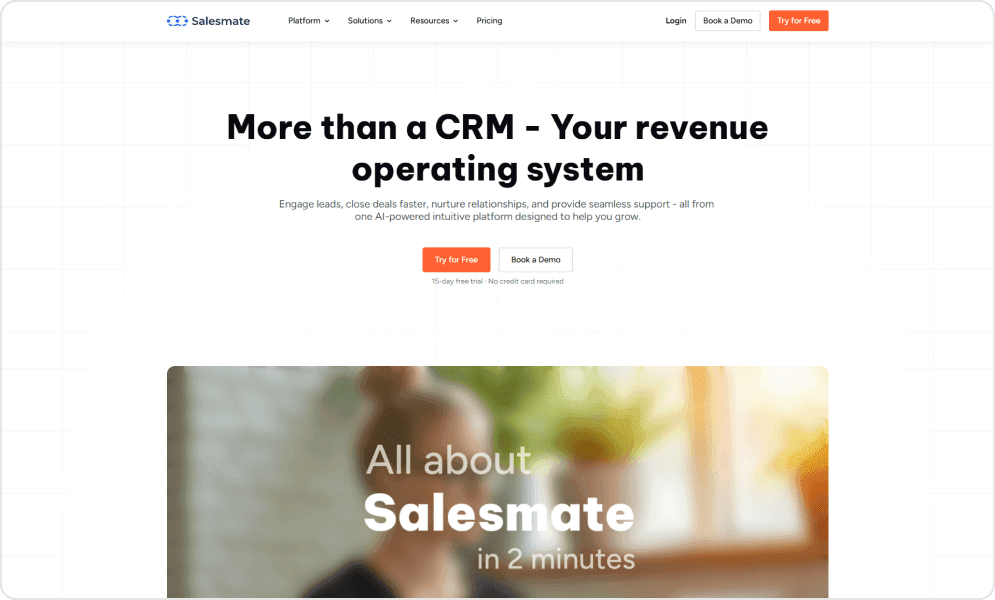 Salesmate Dashboard
