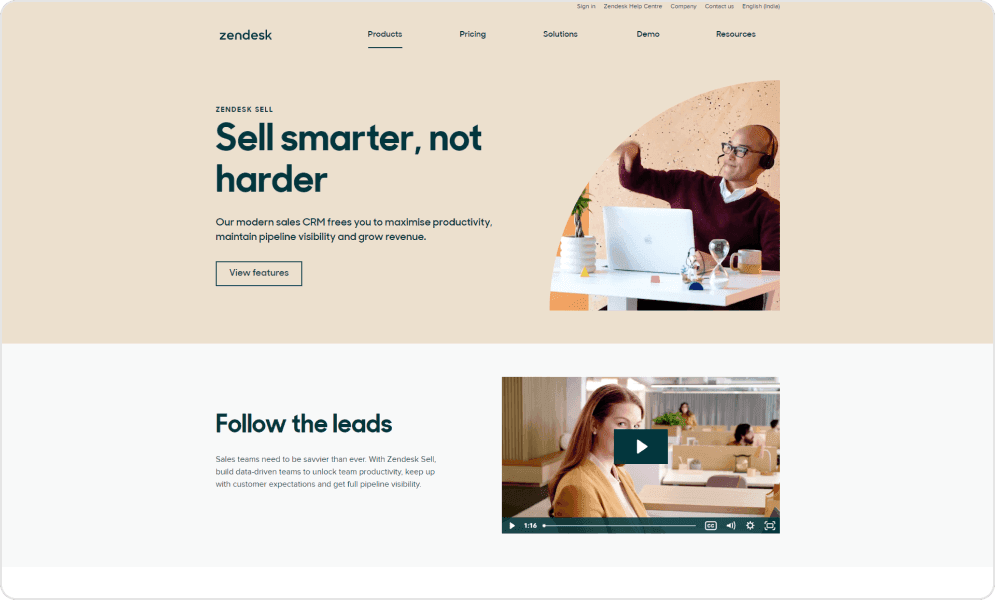 Zendesk Sell Dashboard