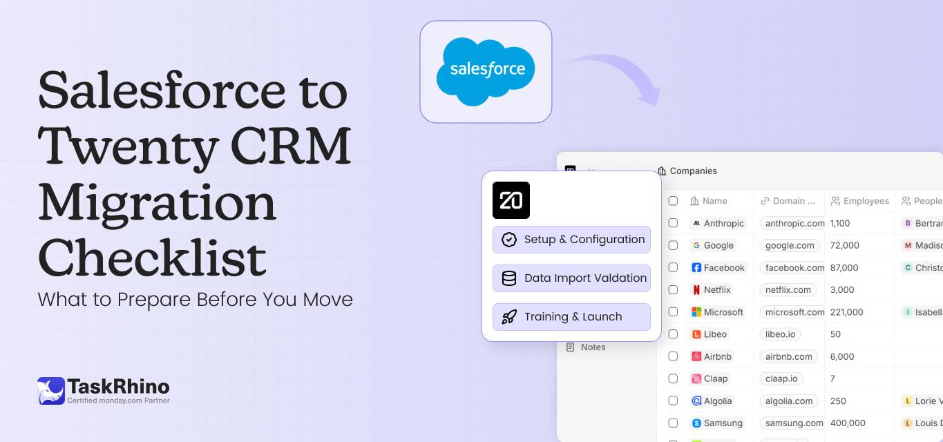 Salesforce to Twenty CRM Migration Checklist