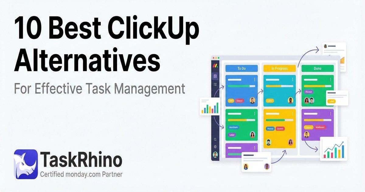 10 Best ClickUp Alternatives for Effective Task and Project Management Banner